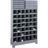 Modular Small Parts Storage Unit, Steel, 13 Drawers, 33-3/4" x 12-1/4" x 59", Grey Seagulf Marine Industries Inc.