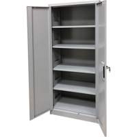 Armoire de rangement, Acier, 4 Tablettes, 66" h x 30" la x 15" P, Gris Seagulf Marine Industries Inc.