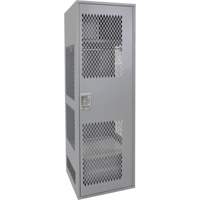 Casier pour &eacute;quipement avec porte, Acier, 24" la x 24" p x 72" h, Gris Seagulf Marine Industries Inc.