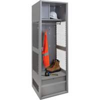 Gear Locker, Steel, 24" W x 24" D x 72" H, Grey Seagulf Marine Industries Inc.