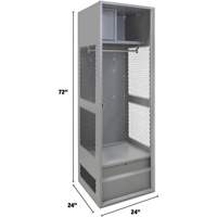 Gear Locker, Steel, 24" W x 24" D x 72" H, Grey Seagulf Marine Industries Inc.