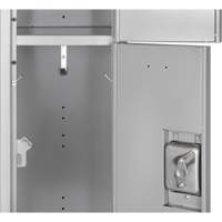 Lockers, 3 -tier, 12" x 18" x 86", Steel, Grey, Knocked Down Seagulf Marine Industries Inc.
