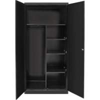 Combination Storage Cabinet, 36" W x 18" D x 72" H, Black Seagulf Marine Industries Inc.