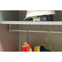 Wardrobe Storage Cabinet, Steel, 36" W x 18" D x 72" H, Grey Seagulf Marine Industries Inc.