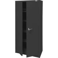 Armoire d'entreposage, Acier, 4 Tablettes, 66" h x 30" la x 15" P, Noir Seagulf Marine Industries Inc.
