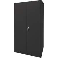 Armoire d'entreposage, Acier, 4 Tablettes, 78" h x 36" la x 24" P, Noir Seagulf Marine Industries Inc.