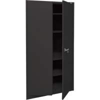 Armoire d'entreposage, Acier, 4 Tablettes, 78" h x 36" la x 24" P, Noir Seagulf Marine Industries Inc.
