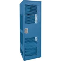 Gear Locker with Door, Steel, 24" W x 18" D x 72" H, Dark Blue Seagulf Marine Industries Inc.