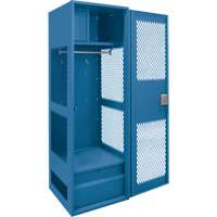 Gear Locker with Door, Steel, 24" W x 18" D x 72" H, Dark Blue Seagulf Marine Industries Inc.