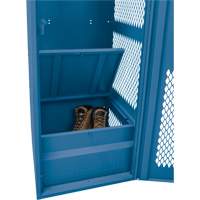 Gear Locker with Door, Steel, 24" W x 18" D x 72" H, Dark Blue Seagulf Marine Industries Inc.
