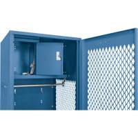 Gear Locker with Door, Steel, 24" W x 18" D x 72" H, Dark Blue Seagulf Marine Industries Inc.