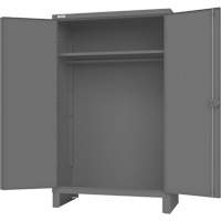 Cabinet with Hanging Bar & Standard Recessed Doors, Steel, 78" H x 48" W x 24" D, Grey Seagulf Marine Industries Inc.
