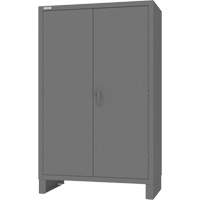 Cabinet with Hanging Bar & Standard Recessed Doors, Steel, 78" H x 48" W x 24" D, Grey Seagulf Marine Industries Inc.