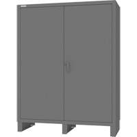 Cabinet with Hanging Bar & Standard Recessed Doors, Steel, 78" H x 60" W x 24" D, Grey Seagulf Marine Industries Inc.