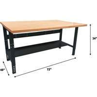 Industrial Modular Workbench, 1000 lbs. Cap., 72" W x 48" D Seagulf Marine Industries Inc.