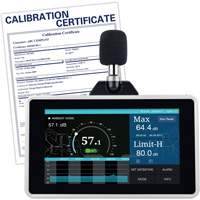Desktop/Wall Mount Sound Level Meter with Calibration Certificate, 30 - 130 dB Measuring Range Seagulf Marine Industries Inc.