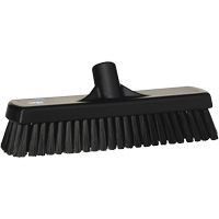 Deck & Wall Scrub Broom, Stiff Bristles, 12", Polyester, Black Seagulf Marine Industries Inc.