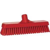 Brosse &agrave; r&eacute;curer pour planchers et murs, Crins Ferme, 12", Polyester, Rouge Seagulf Marine Industries Inc.