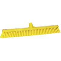 Combo Bristle Push Broom, Coarse/Fine Bristles, 24", Polyester, Yellow Seagulf Marine Industries Inc.