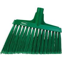 Angled Broom Head, Split Bristles, 11-1/2", Polyester, Green Seagulf Marine Industries Inc.