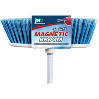 Flat Magnetic Indoor Broom with Handle, 48" Long Seagulf Marine Industries Inc.