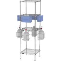 Portoir d'&eacute;PI/d&eacute;sinfectant avec tablettes Seagulf Marine Industries Inc.