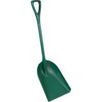 Pelle monobloc perceptible par d&eacute;tecteur de m&eacute;tal, Lame 13-3/4" x 17", Longueur de 42-1/2", Plastique, Vert Seagulf Marine Industries Inc.