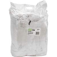 Recycled Material Wiping Rags, Cotton, White, 25 lbs. Seagulf Marine Industries Inc.