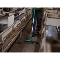 Push Broom Head, Fine/Stiff Bristles, 16-1/2", Polyester/Polypropylene, Green Seagulf Marine Industries Inc.