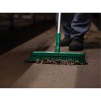 Push Broom Head, Fine/Stiff Bristles, 16-1/2", Polyester/Polypropylene, Green Seagulf Marine Industries Inc.