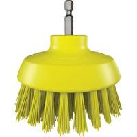 HyDrive Round Drill Brush, Extra Stiff Bristles, 3-1/10" Long, Yellow Seagulf Marine Industries Inc.