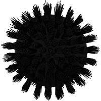 HyDrive Round Drill Brush, Extra Stiff Bristles, 3-1/10" Long, Black Seagulf Marine Industries Inc.