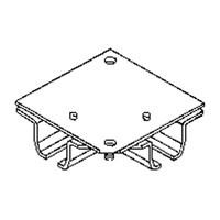 Raccord pour joint d'angle de 90° pour murs-rideaux mont&eacute;s au plafond Seagulf Marine Industries Inc.