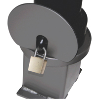 Removable Ornamental Bollards, Steel, 40" H x 4-1/2" W, Black Seagulf Marine Industries Inc.