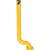 Offset Bollard, Steel, 54" H x 4-1/2" W, Yellow Seagulf Marine Industries Inc.