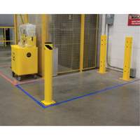 Safety Bollard, Steel, 42" H x 5-1/2" W, Yellow Seagulf Marine Industries Inc.
