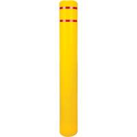 Polyethylene Bollard Cover, 6-5/8" Dia. x 52" L, Red/Yellow Seagulf Marine Industries Inc.