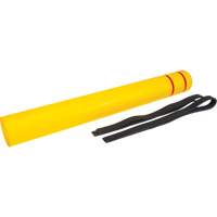 Polyethylene Bollard Cover, 6-5/8" Dia. x 60" L, Red/Yellow Seagulf Marine Industries Inc.