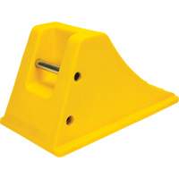 Wheel Chocks with Aluminum Tread, Polyurethane, Safety Yellow, 11-1/4" W x 21" D x 12-1/4" H Seagulf Marine Industries Inc.