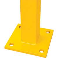 Corner Post for Light-Duty Guard Rails, Steel, 42" H, Safety Yellow Seagulf Marine Industries Inc.