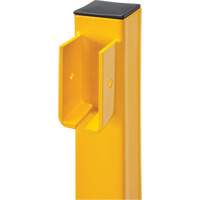 End Post for Light-Duty Guard Rails, Steel, 42" H, Safety Yellow Seagulf Marine Industries Inc.