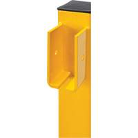 Corner Post for Light-Duty Guard Rails, Steel, 42" H, Safety Yellow Seagulf Marine Industries Inc.