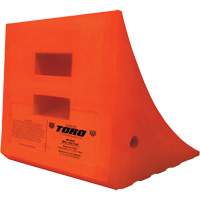 70 Ton Large Equipment Wheel Chock, Urethane, Orange Seagulf Marine Industries Inc.