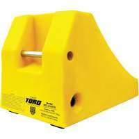 400 Ton Large Equipment Wheel Chock with Handle & Hole, Urethane, Yellow Seagulf Marine Industries Inc.