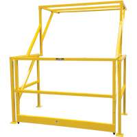 Mezzanine Safety Gate, 70" L x 77" H, 78" Raised, Yellow Seagulf Marine Industries Inc.