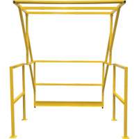 Mezzanine Safety Gate, 70" L x 77" H, 78" Raised, Yellow Seagulf Marine Industries Inc.