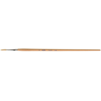 Pinceau de forme ronde en soies blanches pures pour marquage, Largeur de la brosse de 5/32", Soie blanche, Manche &agrave; Bois Seagulf Marine Industries Inc.