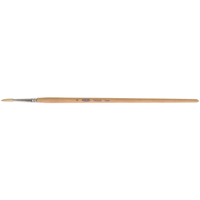 Pinceau de forme ronde en soies blanches pures pour marquage, Largeur de la brosse de 3/16", Soie blanche, Manche &agrave; Bois Seagulf Marine Industries Inc.