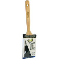 Crown Pro Straight Paint Brush, Bristle, Wood Handle, 2-1/2" Width Seagulf Marine Industries Inc.