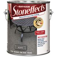 Stoneffects Decorative Concrete Coating, 3.4 L, Solvent-Based, Textured, Grey Seagulf Marine Industries Inc.